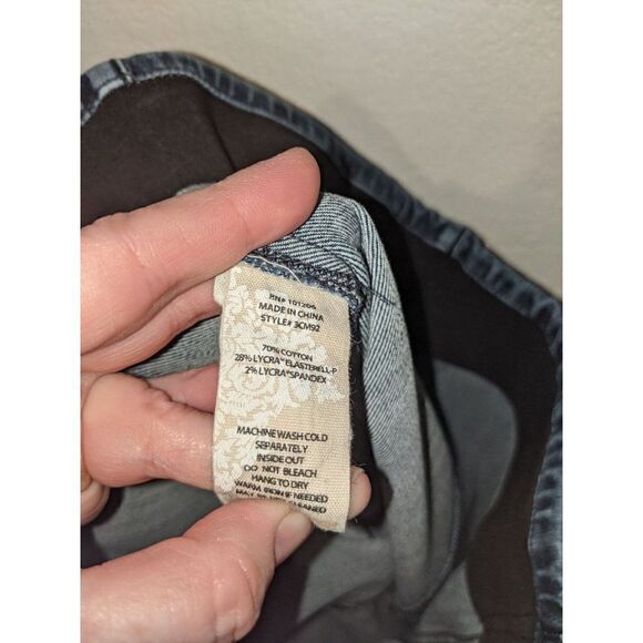 Womens Soft Surroundings Skinny Jeans Size PM Petite Pull On Size Medium 3CM92 - Picture 12 of 13